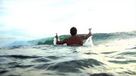 Rock on ocean gif