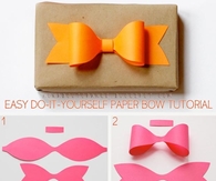 diy paper bow
