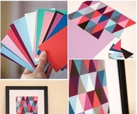 DIY Paint Chip Wall Art