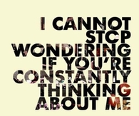 I cannot stop wondering if..