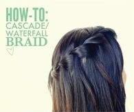 DIY cascade waterfall braid