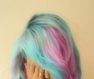 Cotton candy hair