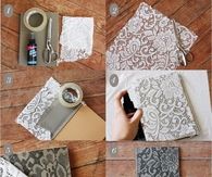 DIY lace notebook