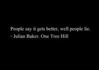 Well people lie