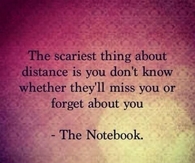 Scariest thing about distance