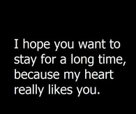 My heart really likes you