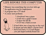 life before the computer