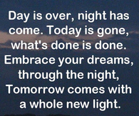 day is over