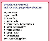what people like about you