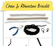 chain and rhinestone bracelet