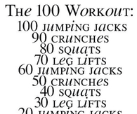 The 100 workout