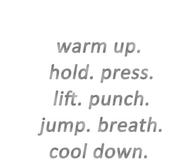 Warmup workout tip