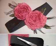 DIY Organza Rose