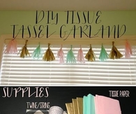 DIY tassel garland