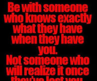 be with someone who