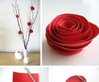 DIY paper rose