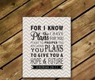 For I know the plans I have for you