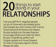 20 things to start doing in your relationship