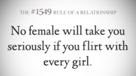 Flirting with every girl