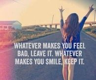Whatever makes you smile, keep it