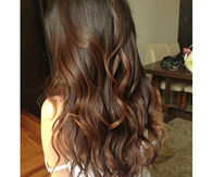 Long brown wavy hair