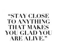 Stay close to anything 