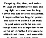 I am worth loving