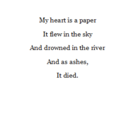My heart is a paper