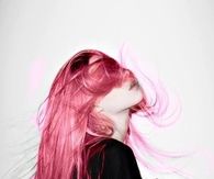Messy pink hair