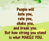 how strong you stand
