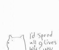Id spend all 9 lives with you
