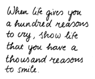 A thousand reasons to smile