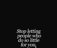 Stop letting people have control 