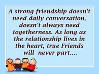 a strong friendship