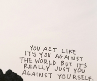 You against yourself
