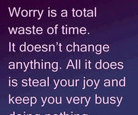 worry