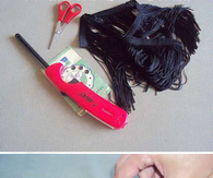 DIY Fringe Shoes