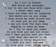 as I sit in Heaven