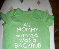All mommy wanted was a backrub