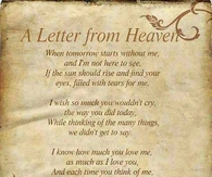 A letter from Heaven
