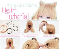 DIY Kitty Ears Hair Tutorial