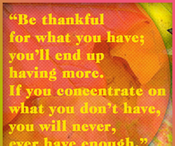 Be Thankful