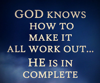 God is in COntrol
