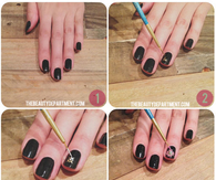Needle Point Nail Art