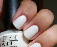 White OPI Nails