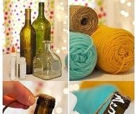 DIY Yarn Bottles