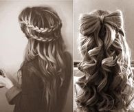Braid wrap and Bow Hair