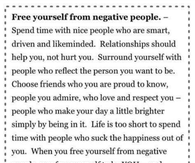 free yourself from negative people