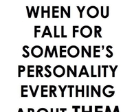 Falling for someones personality