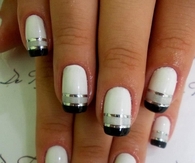 Double French Tip Nails